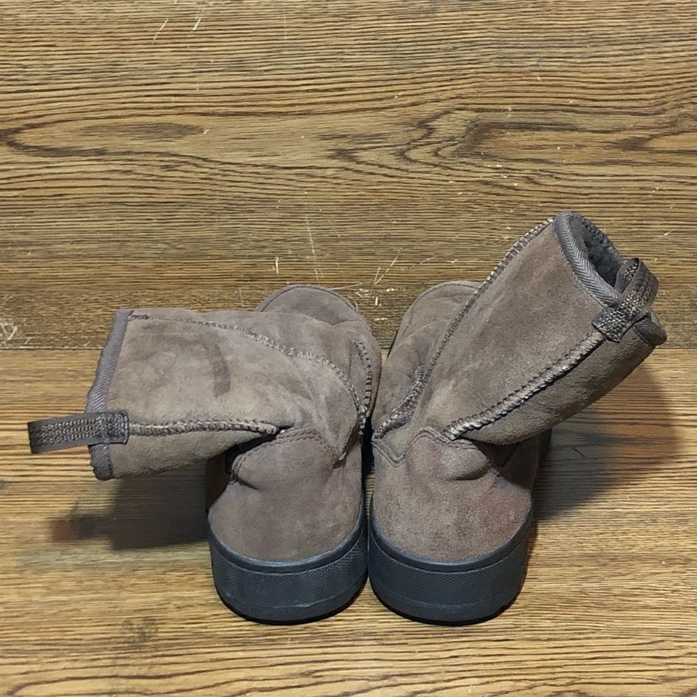 L.L. Bean brown suede insulated boots womens size 7 - Picture 4 of 7